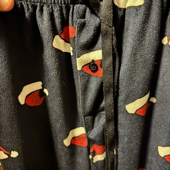 Festive Santa Hat Pajama Pants - Picture 4 of 4
